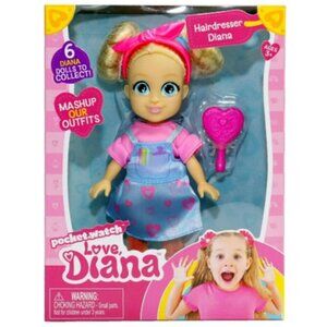 Pocket Watch Love Diana, Hairdresser Diana 6 Inch Fashion Doll - Dated 2020